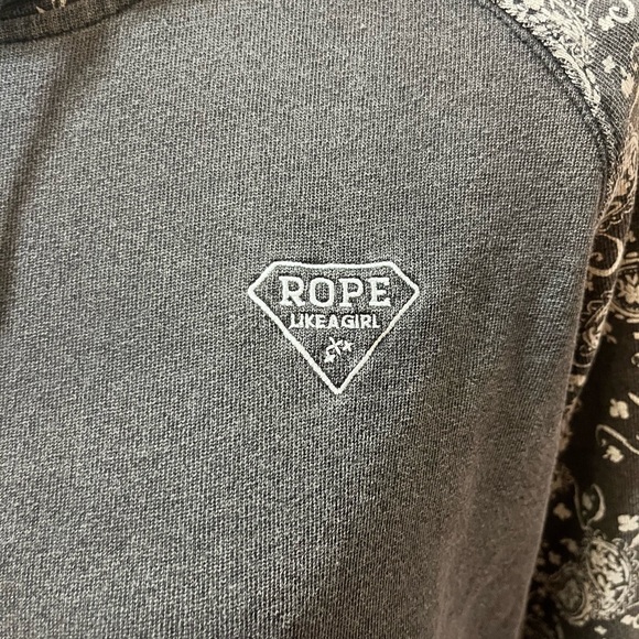 Hooey Gray Bandana Hoodie Size XL - Picture 5 of 7